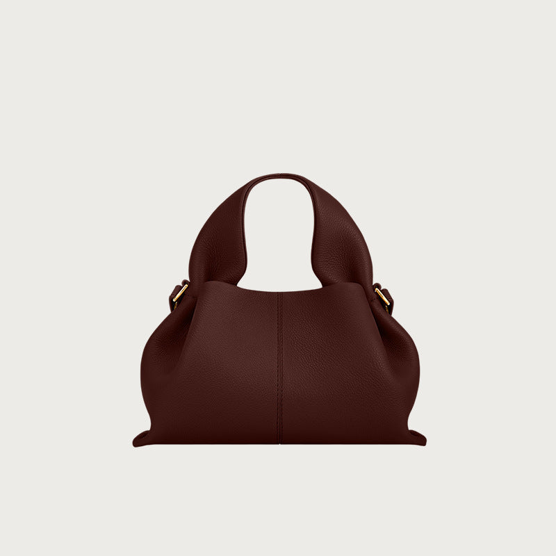 Polene Style Leather Crossbody Bag