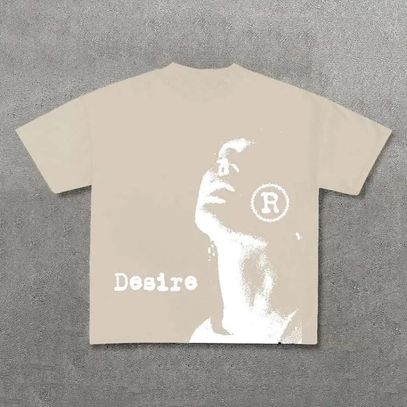 Vintage Desire Graphic Print 100% Cotton T-Shirt