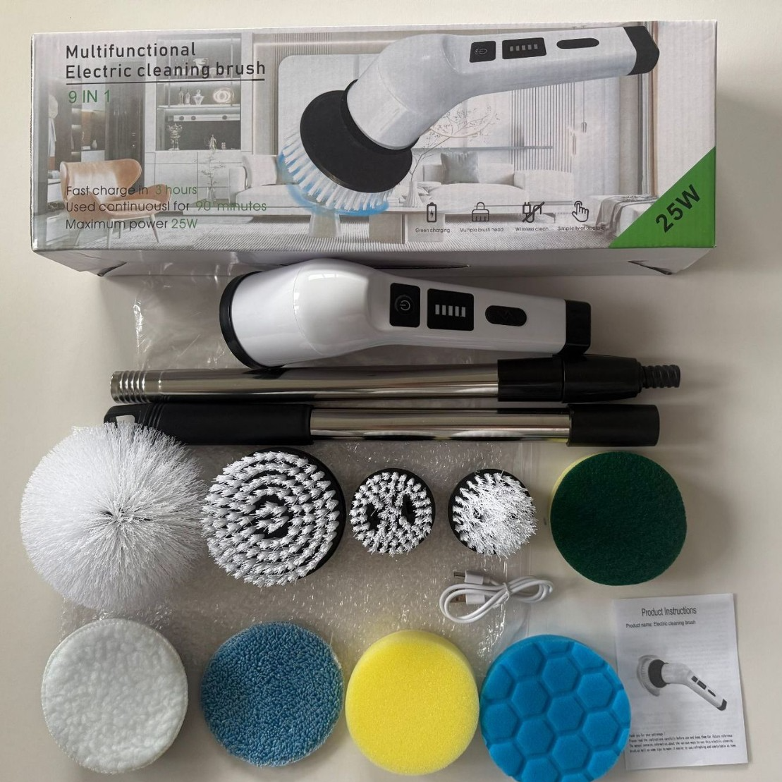 Multifunctional Wireless Electric Cleaning Brush