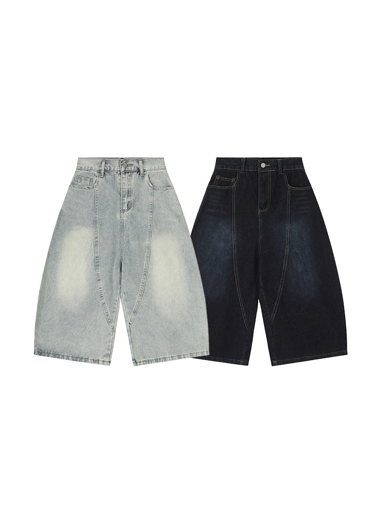 Retro Wide Leg Cropped Jeans