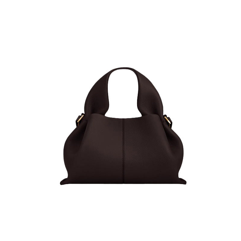 Polene Style Leather Crossbody Bag