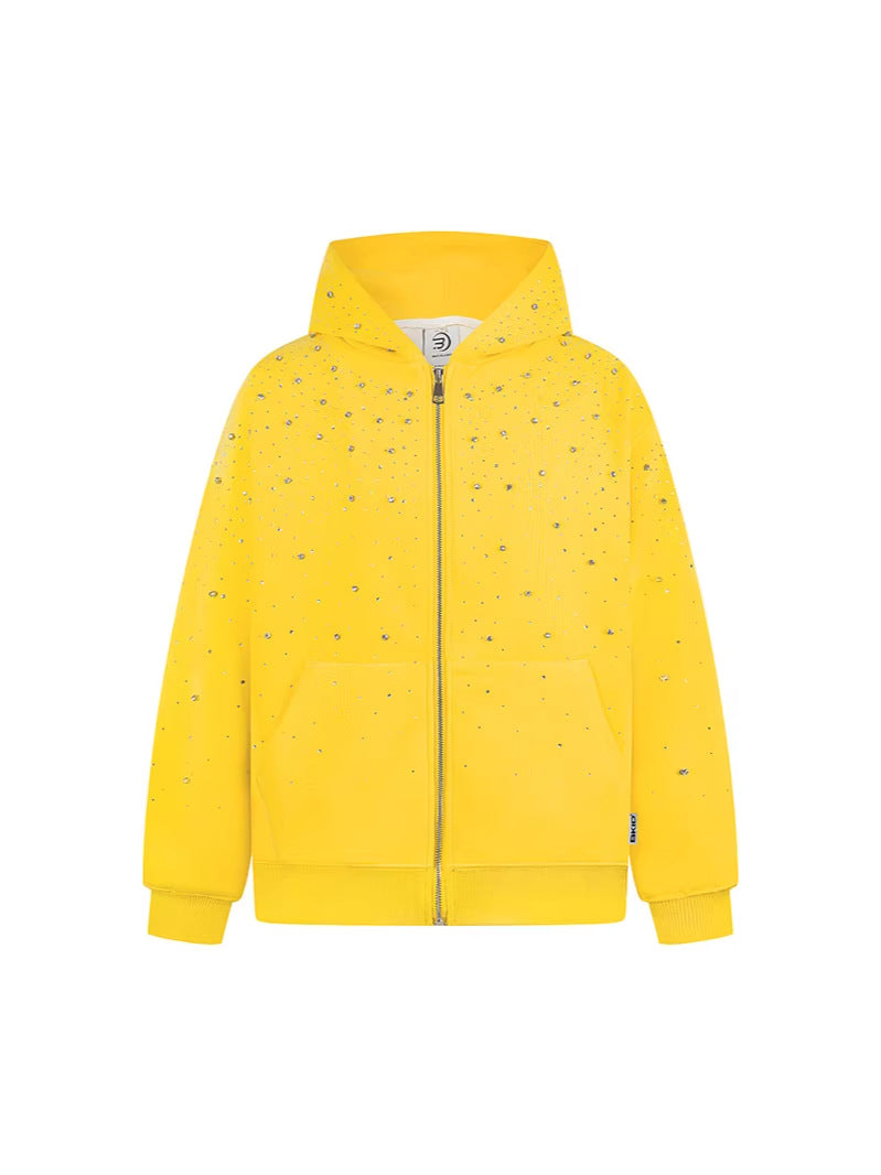 Vintage Star Glitter Hooded Sweatshirt