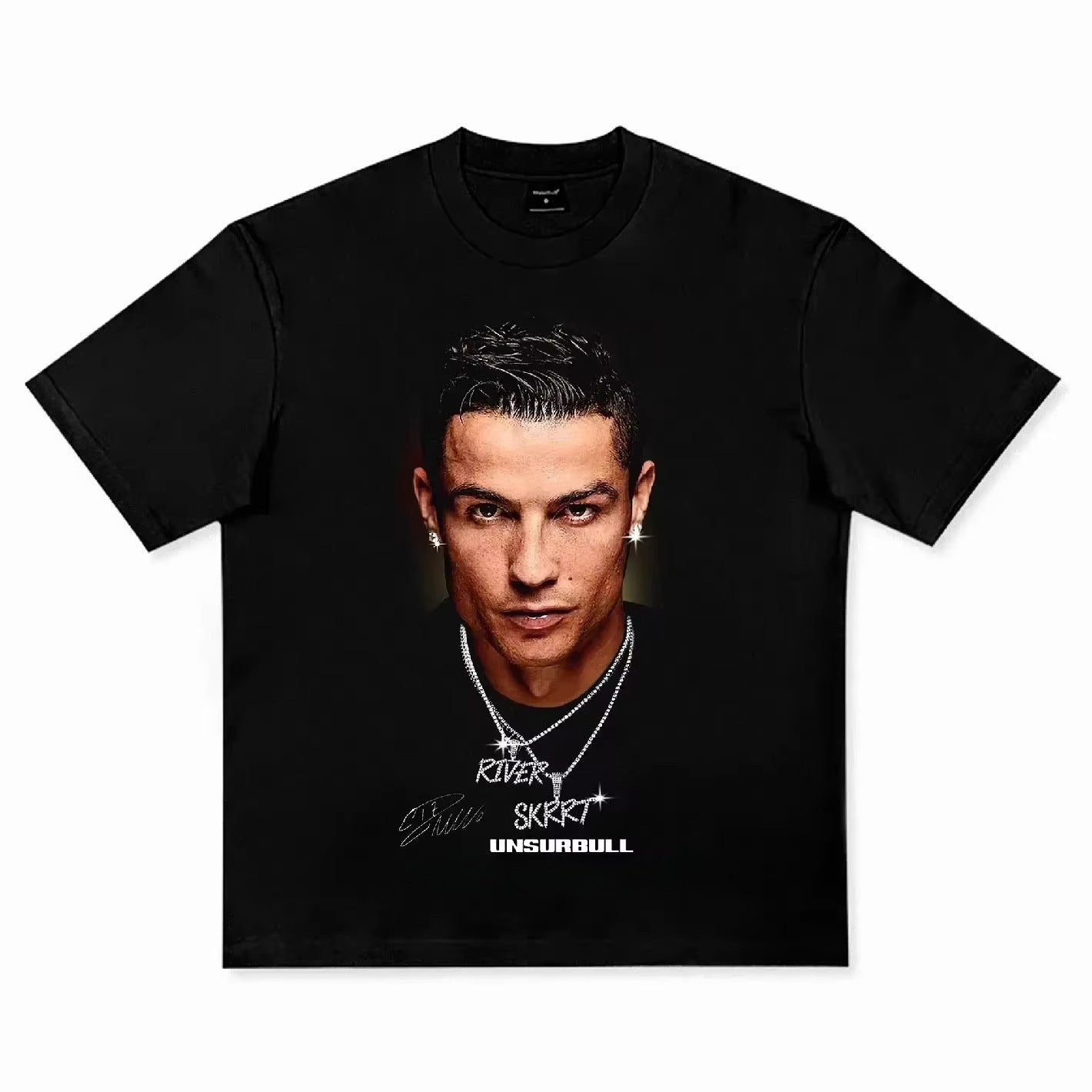 Cristiano Ronaldo Neymar Print Mens T-Shirt