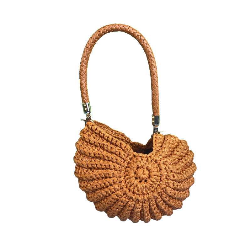 Handmade Crochet Shell Crossbody Bag