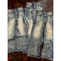 Washed Denim Trousers
