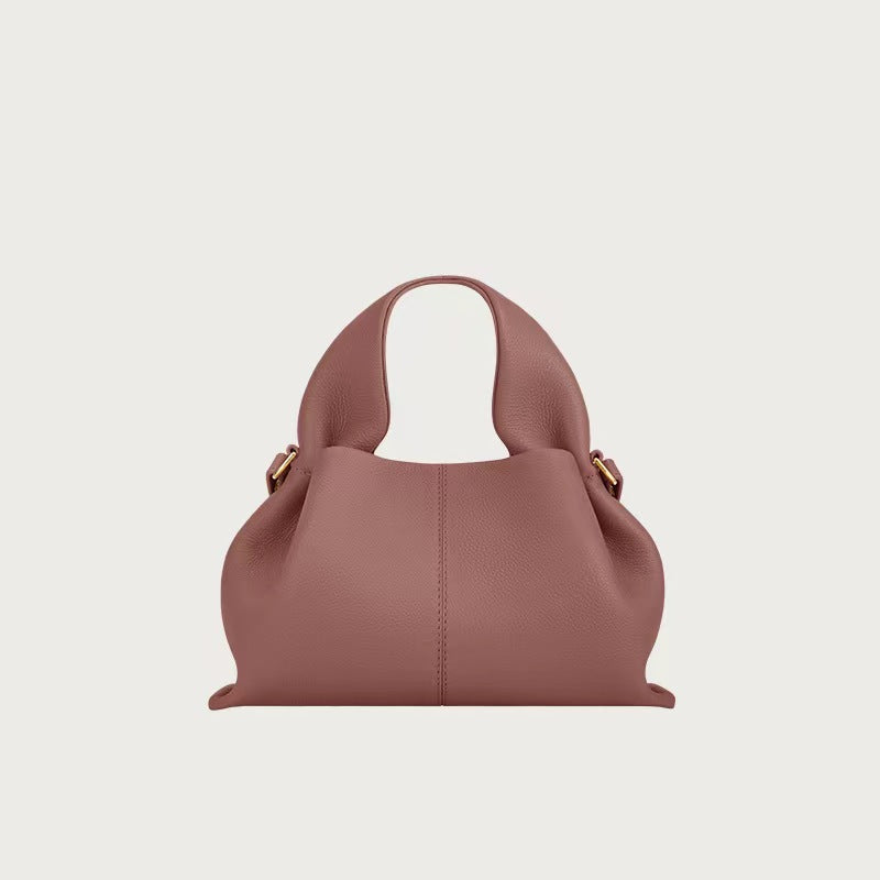Polene Style Leather Crossbody Bag
