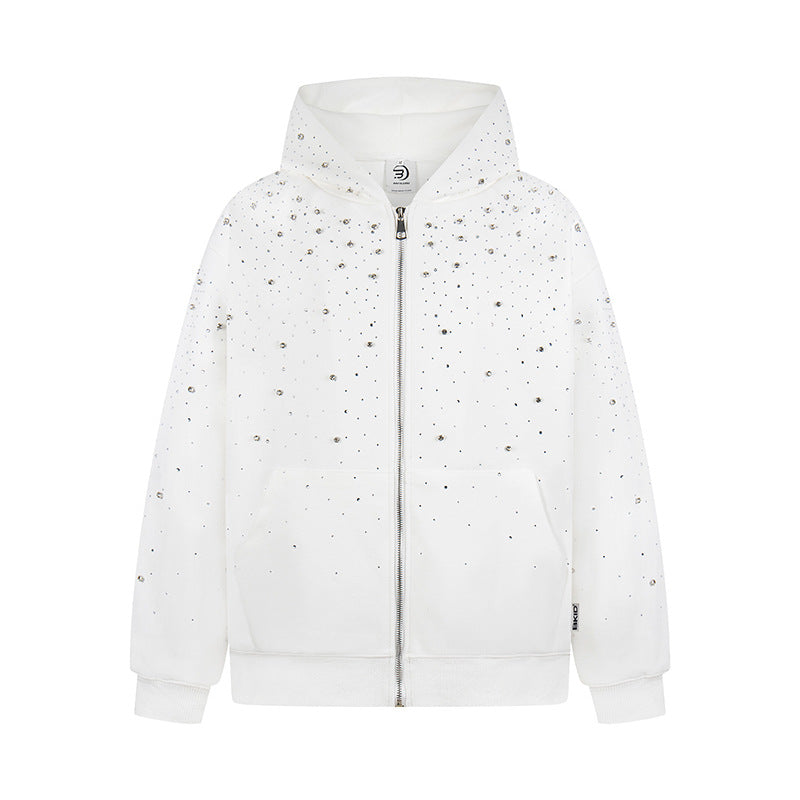 Vintage Star Glitter Hooded Sweatshirt