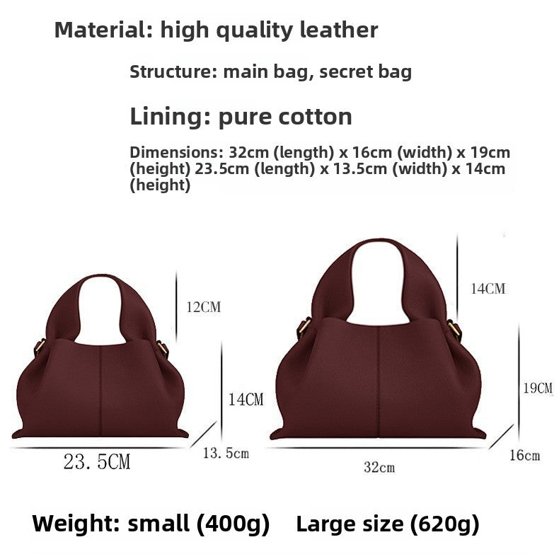 Polene Style Leather Crossbody Bag