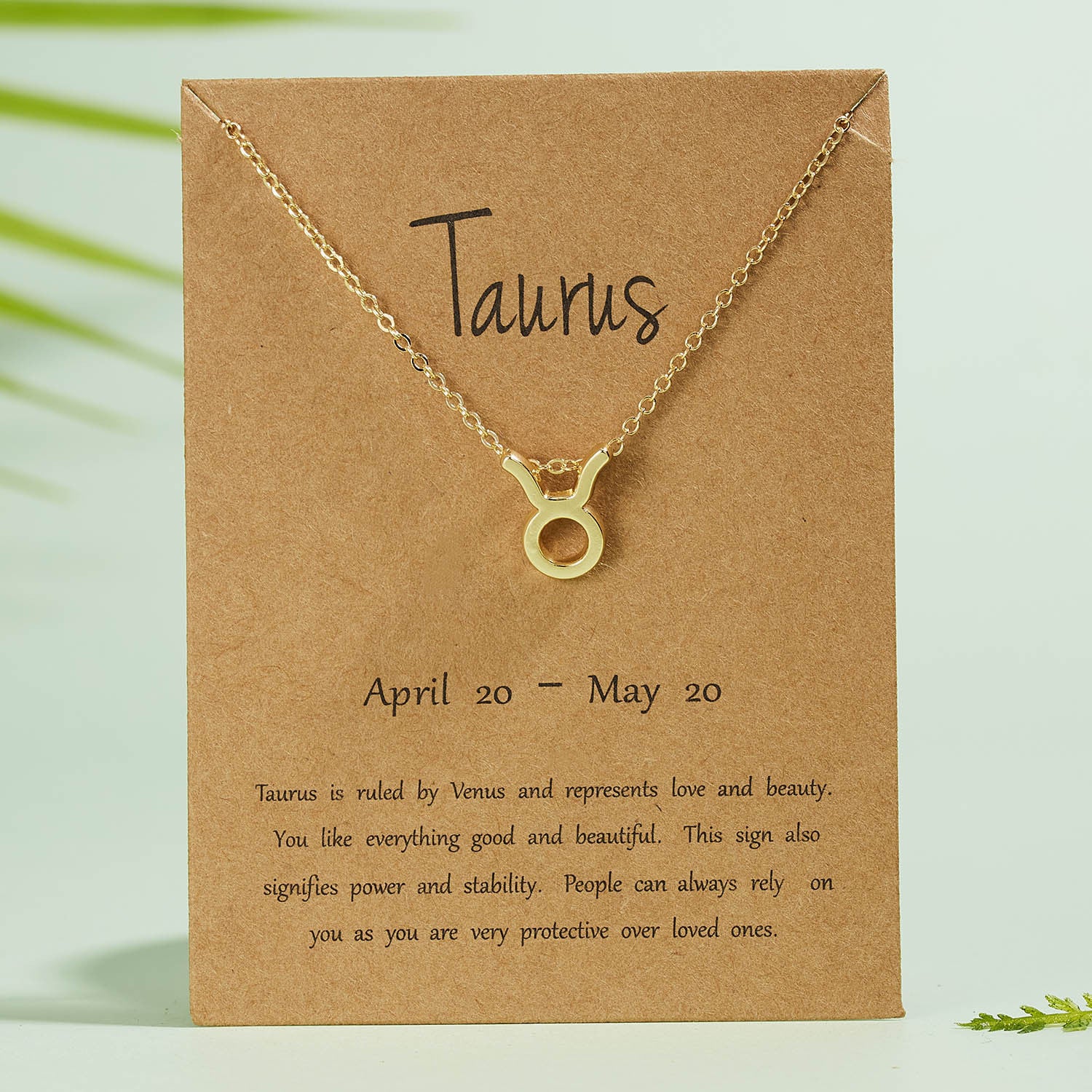The 12 zodiac signs water diamond paper card necklace is a versatile collarbone chain