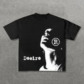 Vintage Desire Graphic Print 100% Cotton T-Shirt