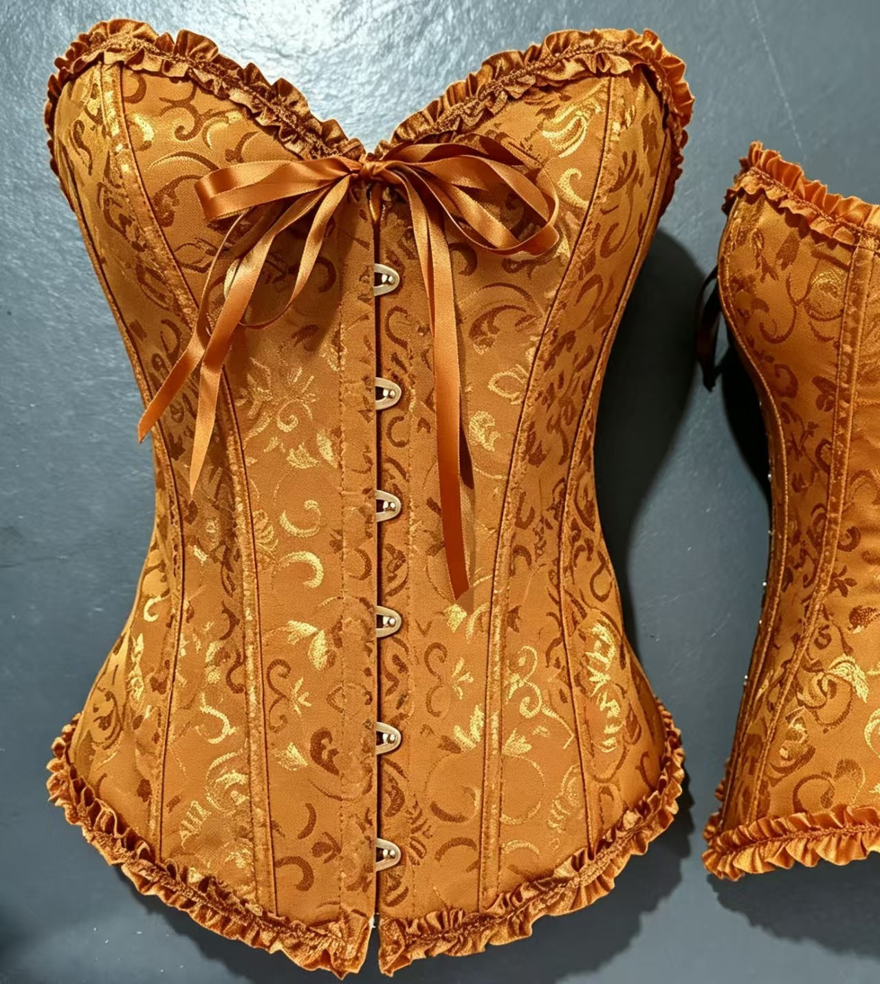 Adjustable Lace-Up Corset Top