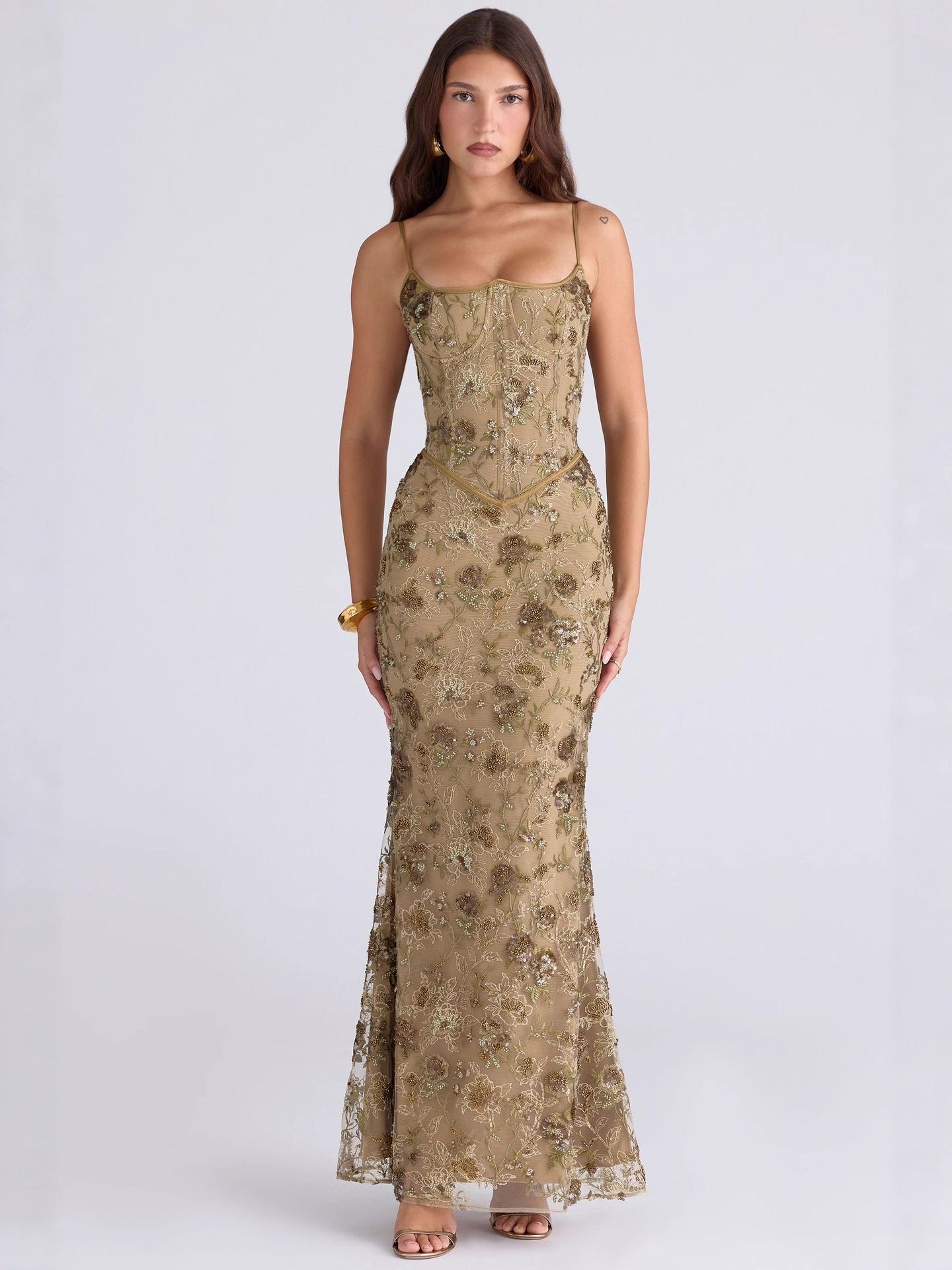 Elegant Backless Lace-up Dress