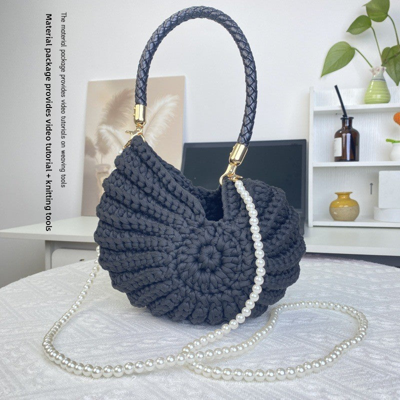 Handmade Crochet Shell Crossbody Bag