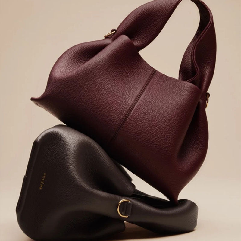 Polene Style Leather Crossbody Bag