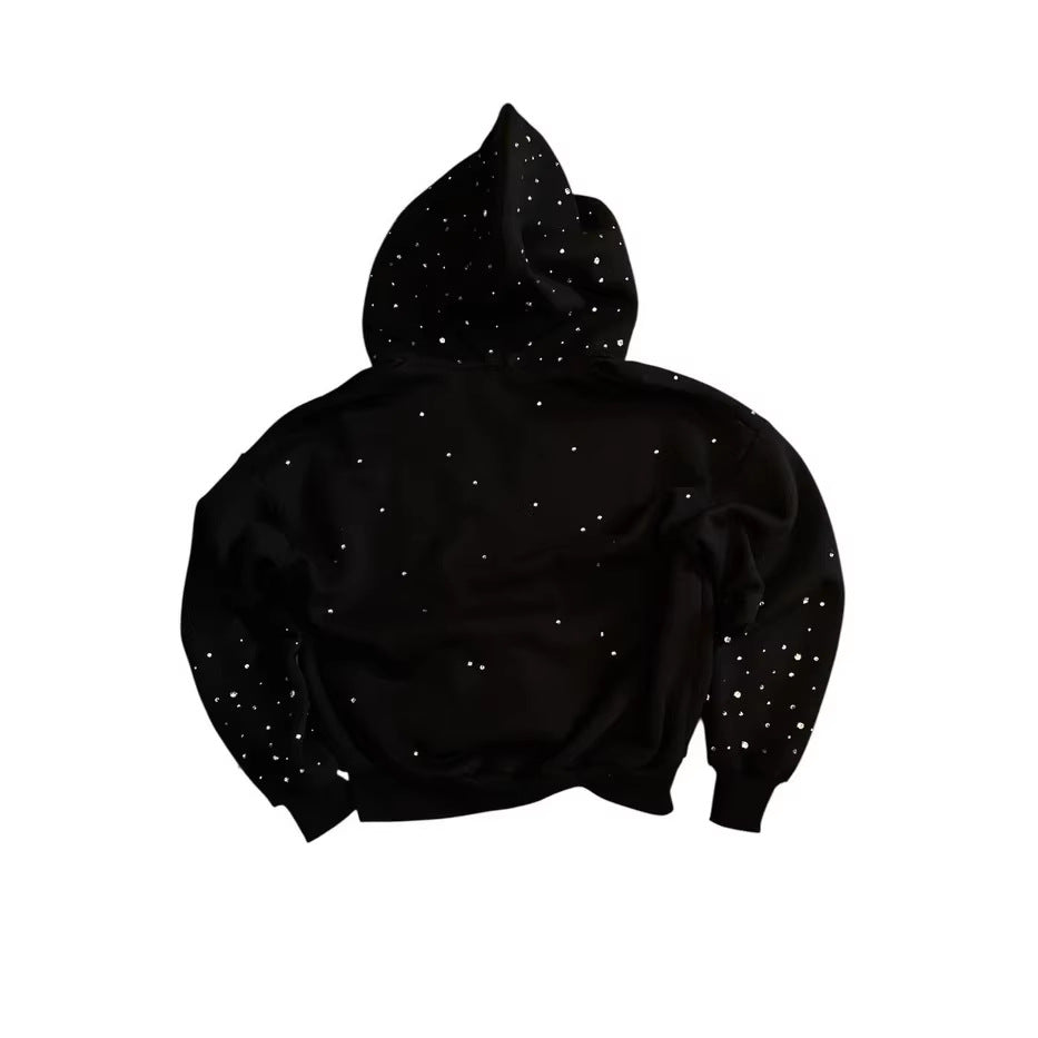 Polka Dot Hooded Sweatshirt