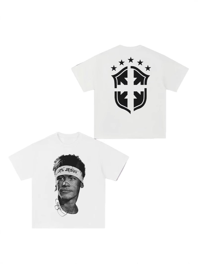 Cristiano Ronaldo Neymar Print Mens T-Shirt