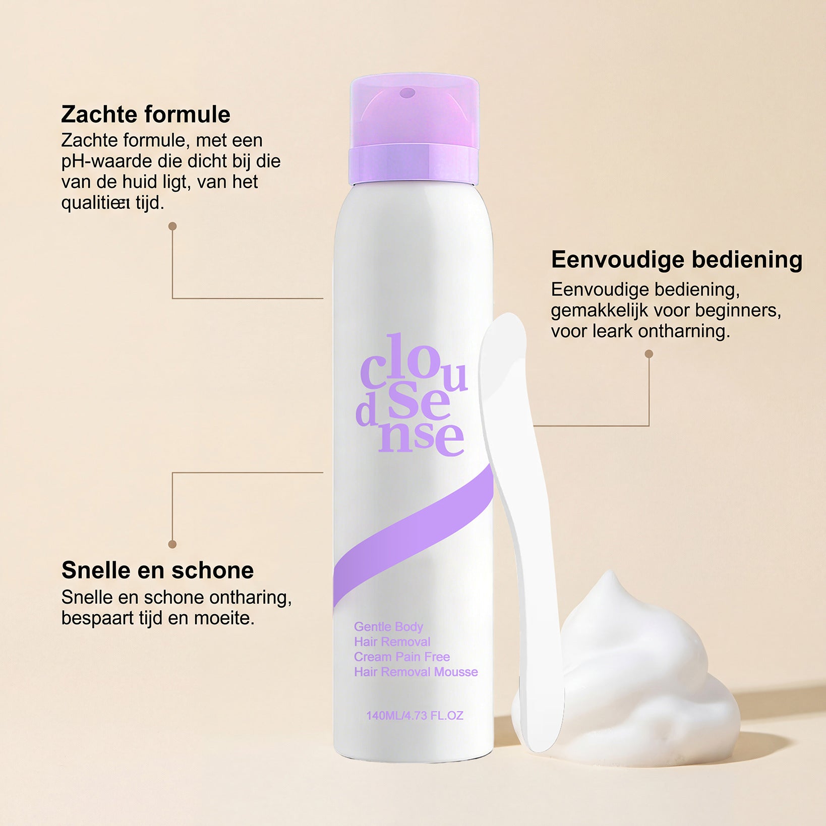 Gentle Hair Removal Mousse