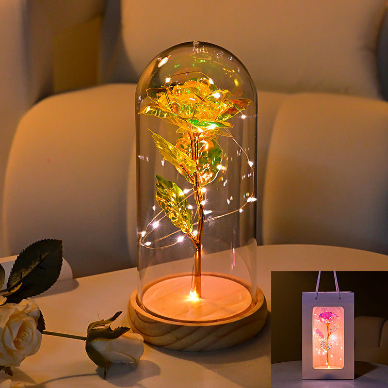 Eternal Flower Rose Gold Night Light
