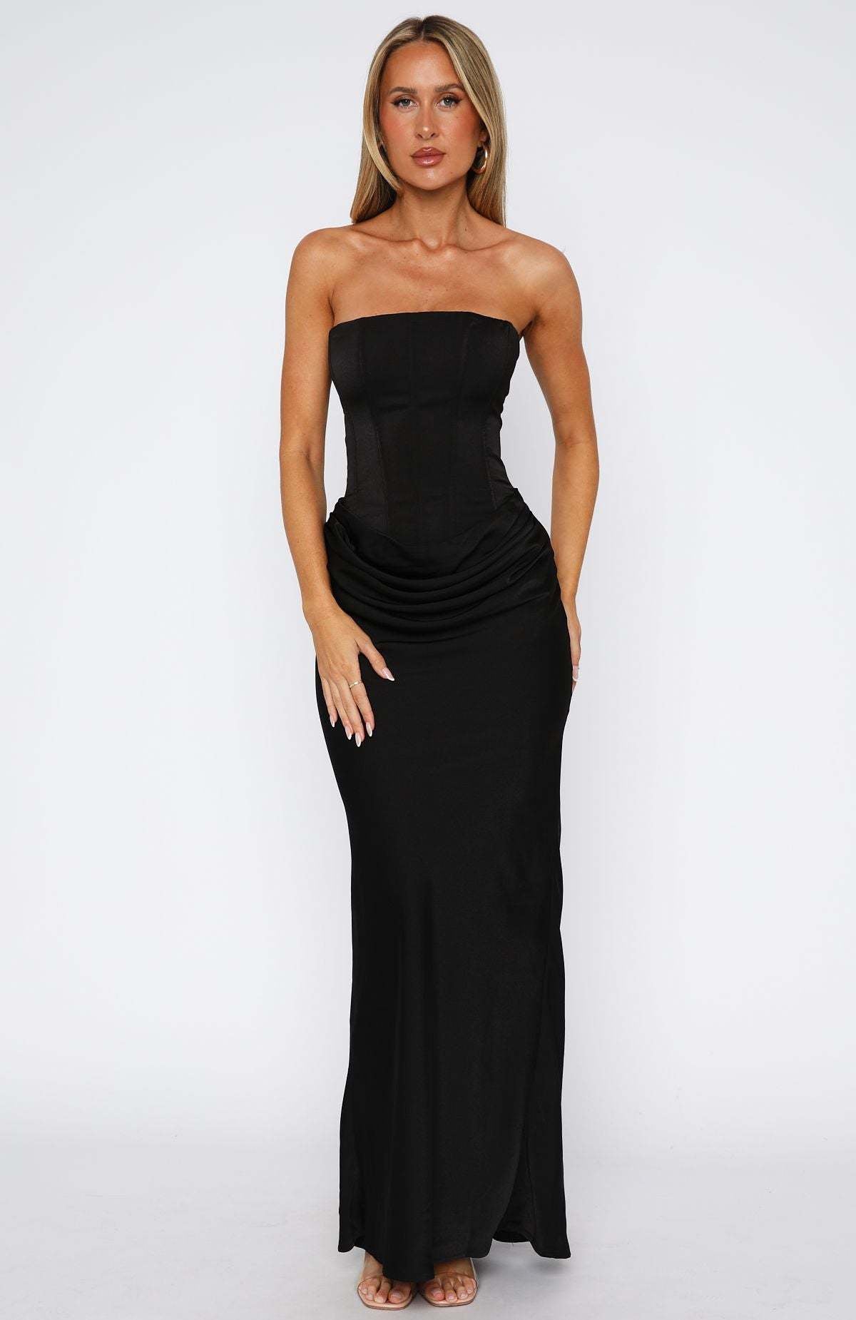 Satin Bodycon Tube Dress