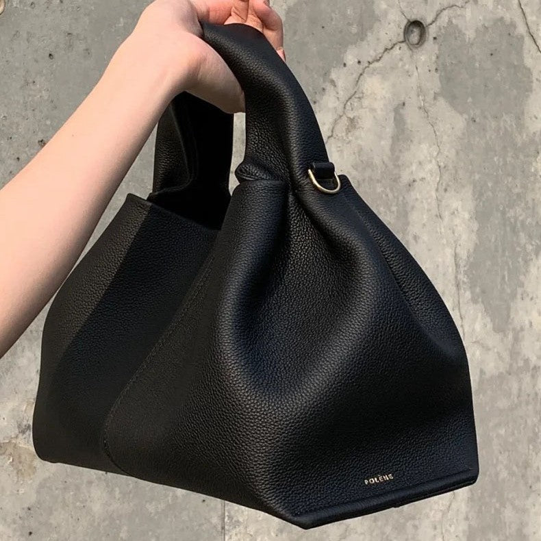 Polene Style Leather Crossbody Bag