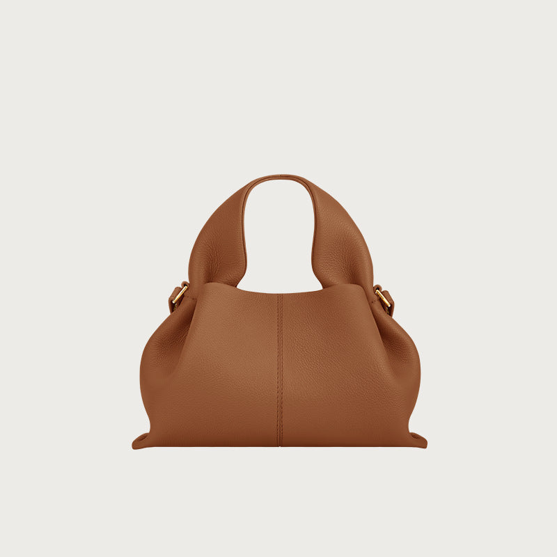 Polene Style Leather Crossbody Bag