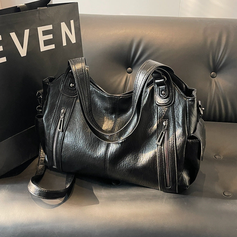 Vintage Women Tote Bag with Rivets