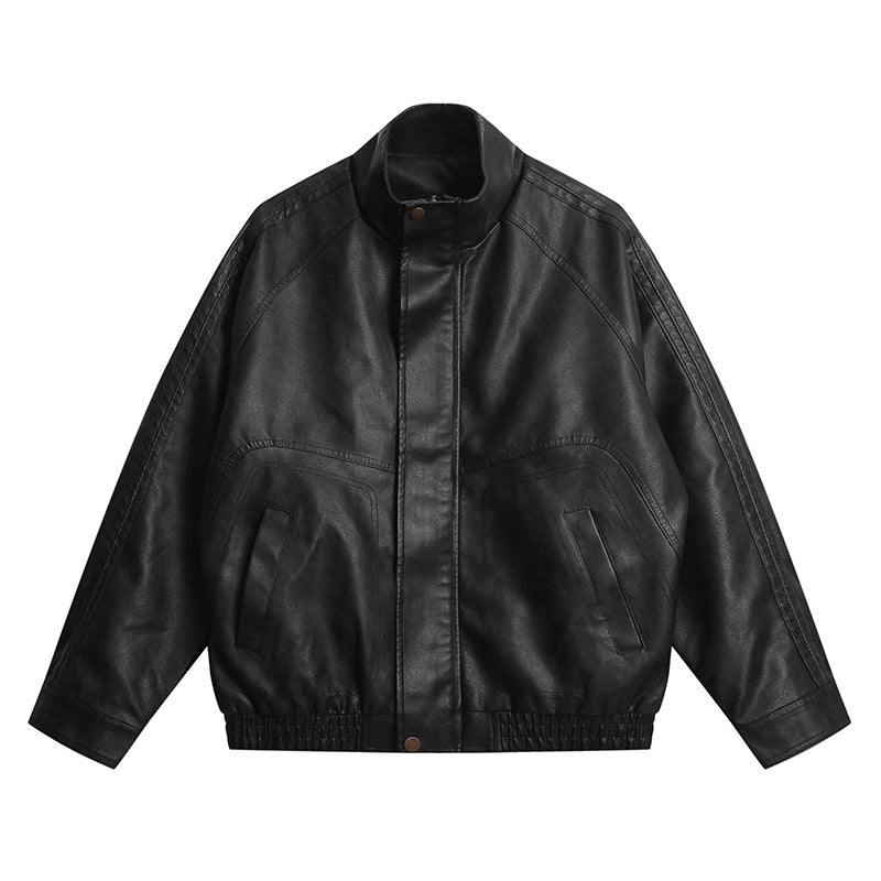 Vintage PU Leather Casual Jacket
