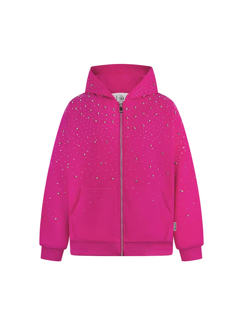 Vintage Star Glitter Hooded Sweatshirt