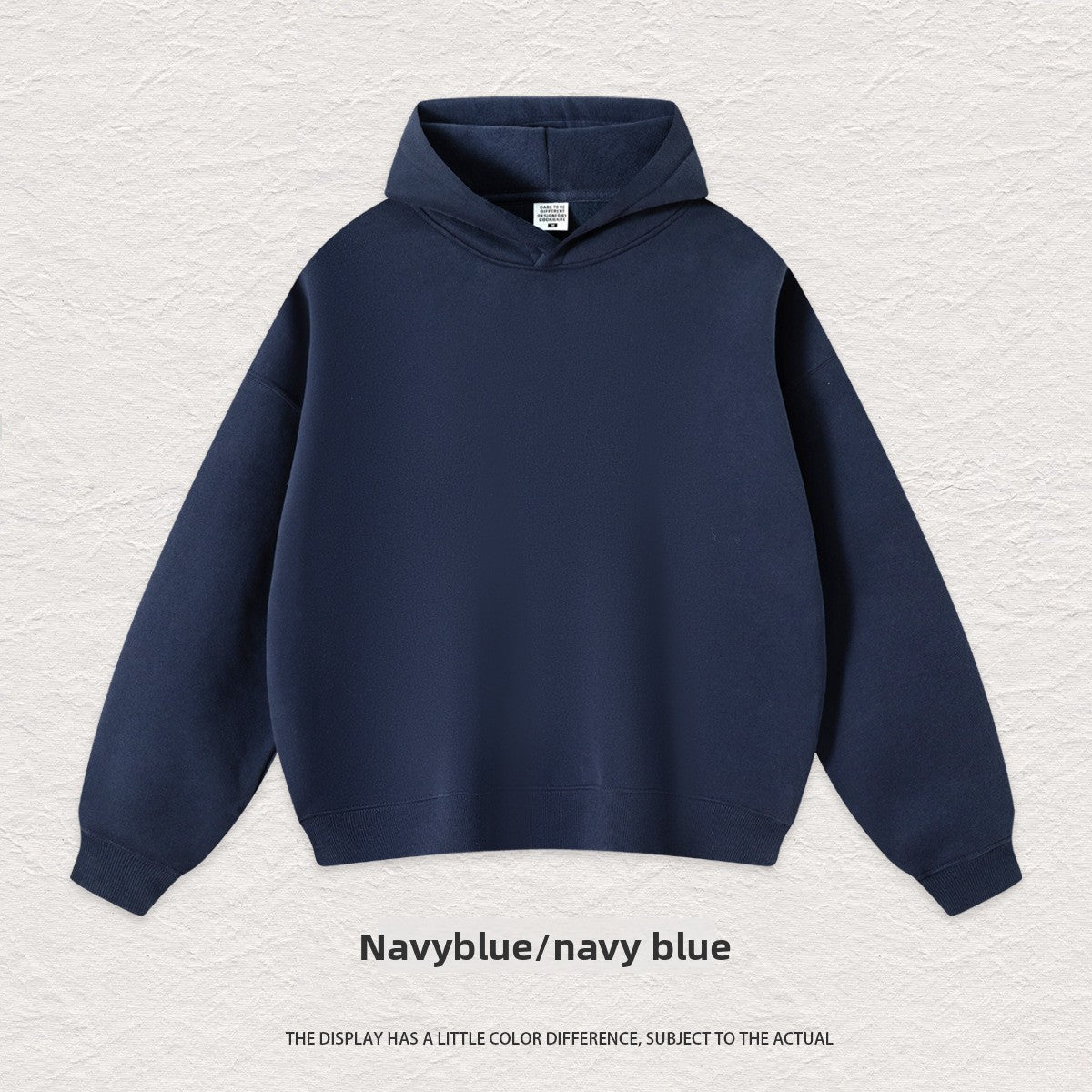 Solid color heavyweight hooded sweatshirt for men and women
