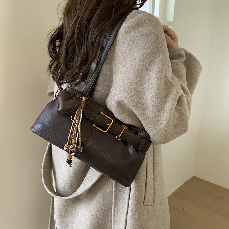 Retro Square Shoulder Bag for Women