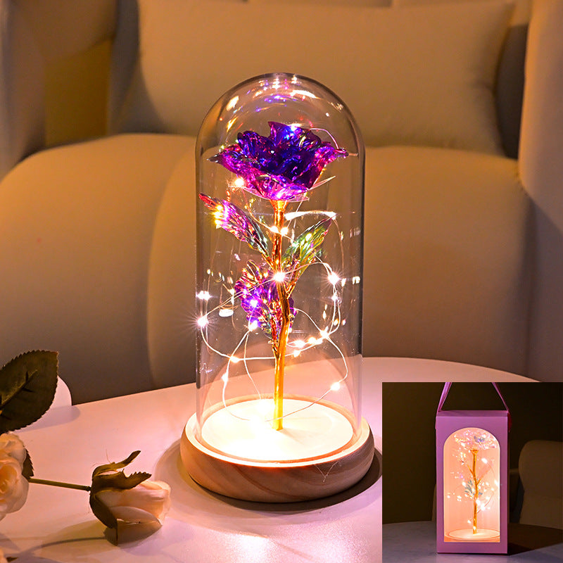 Eternal Flower Rose Gold Night Light
