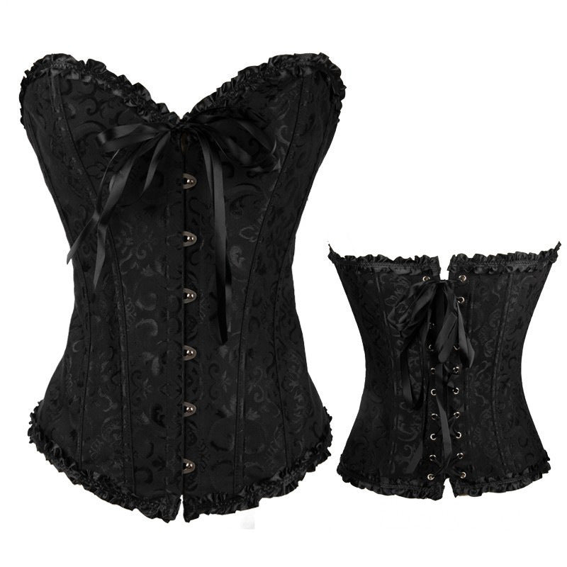 Adjustable Lace-Up Corset Top