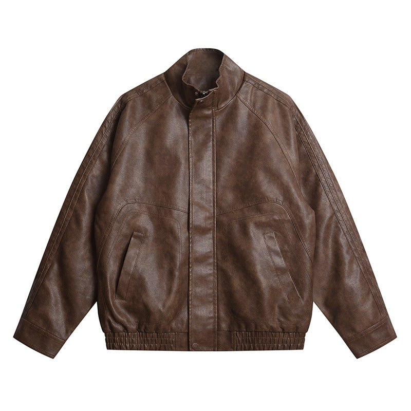 Vintage PU Leather Casual Jacket