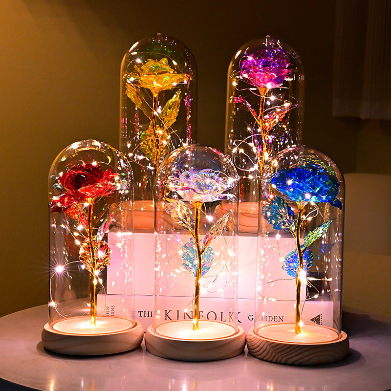 Eternal Flower Rose Gold Night Light