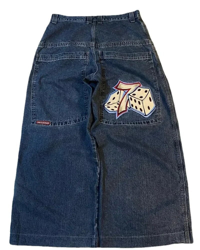 High Waist Wide Leg Cotton Jeans
