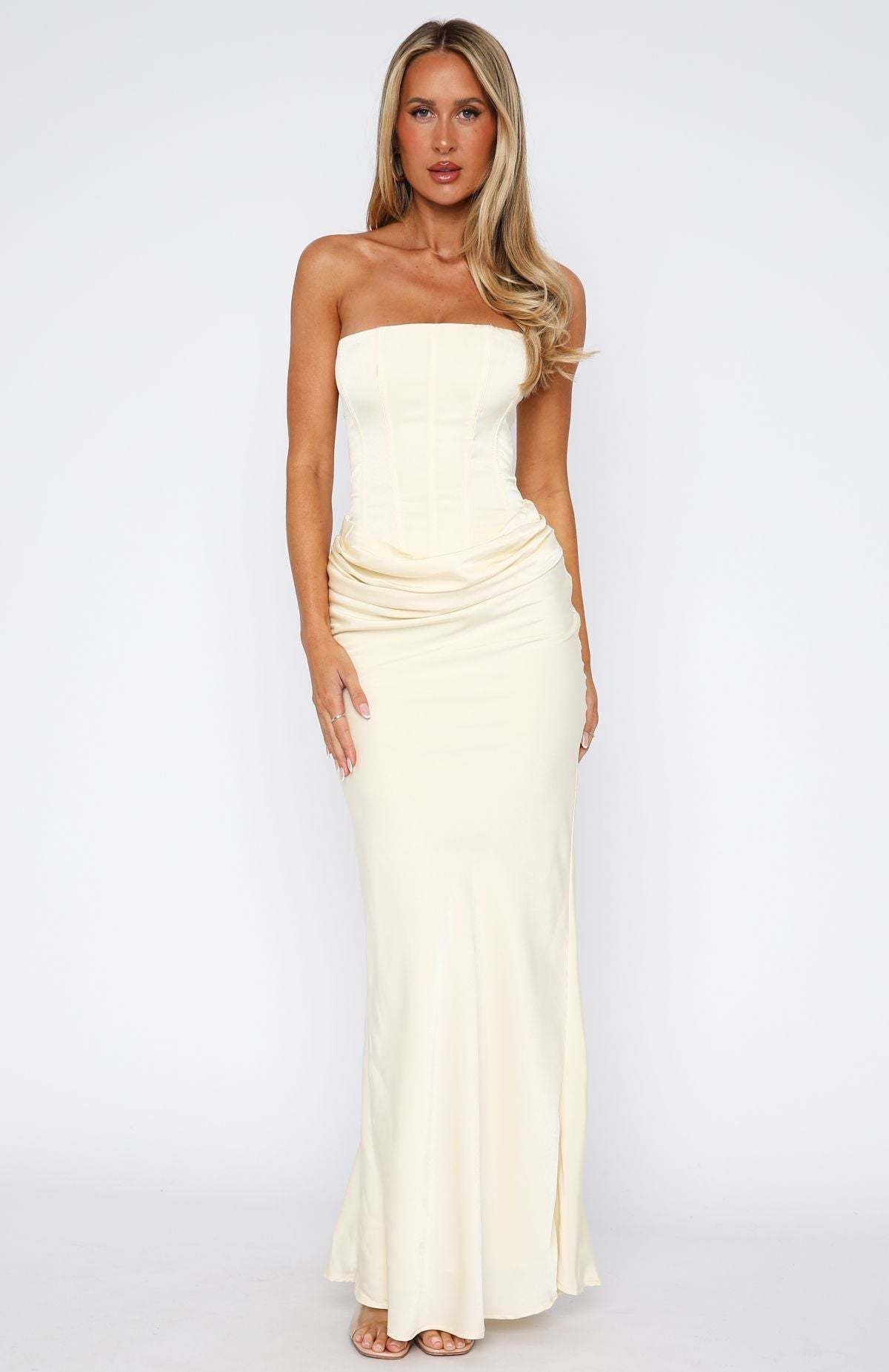 Satin Bodycon Tube Dress