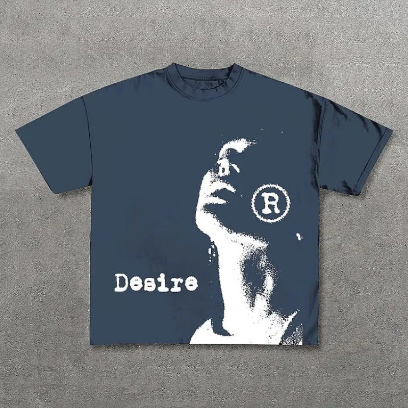 Vintage Desire Graphic Print 100% Cotton T-Shirt