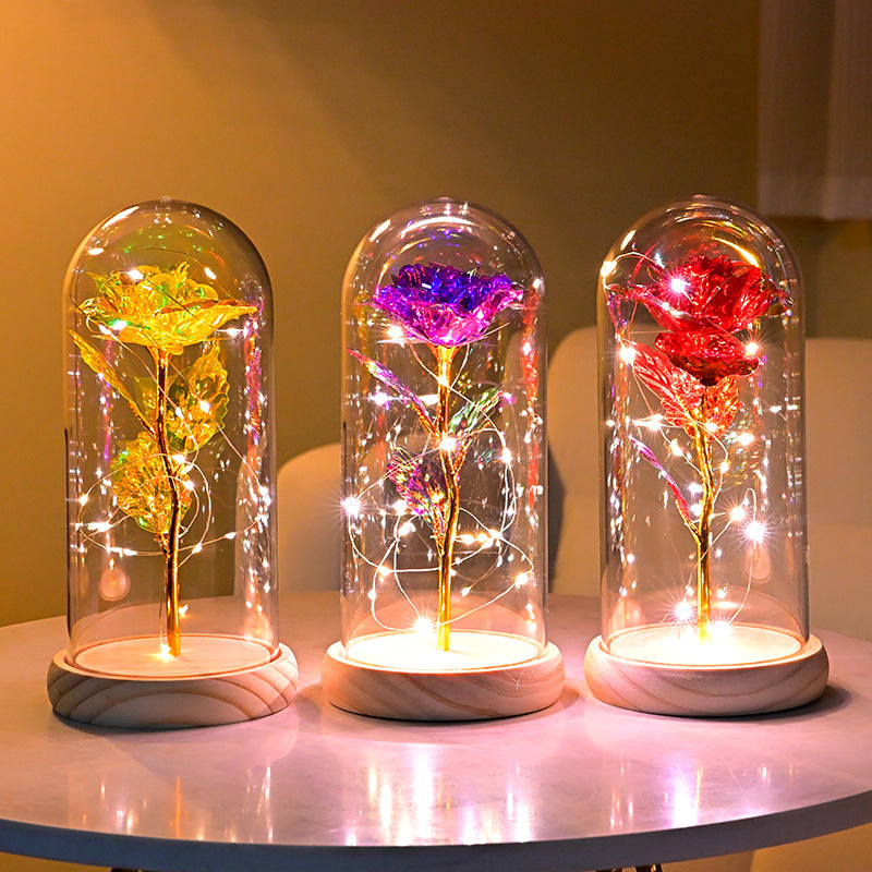 Eternal Flower Rose Gold Night Light