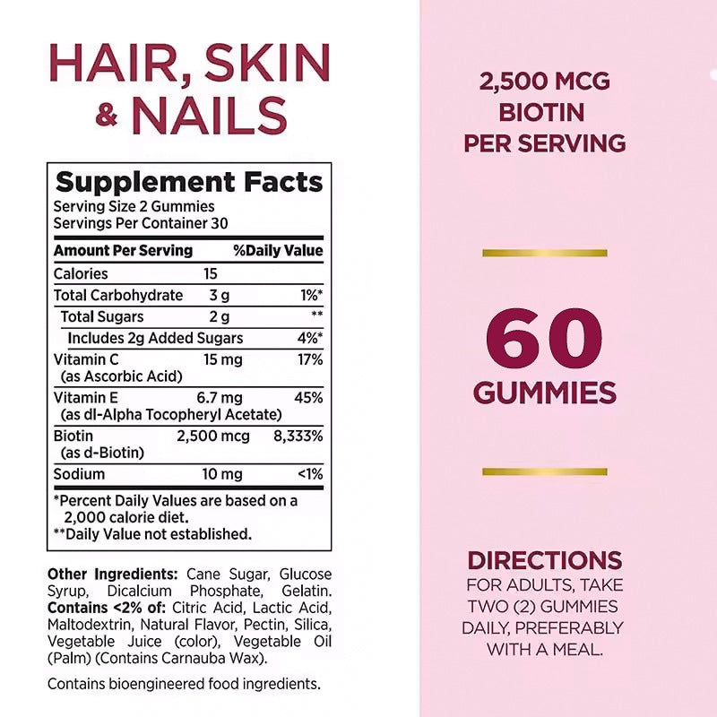 Biotin Hair and Nail Support Gummies