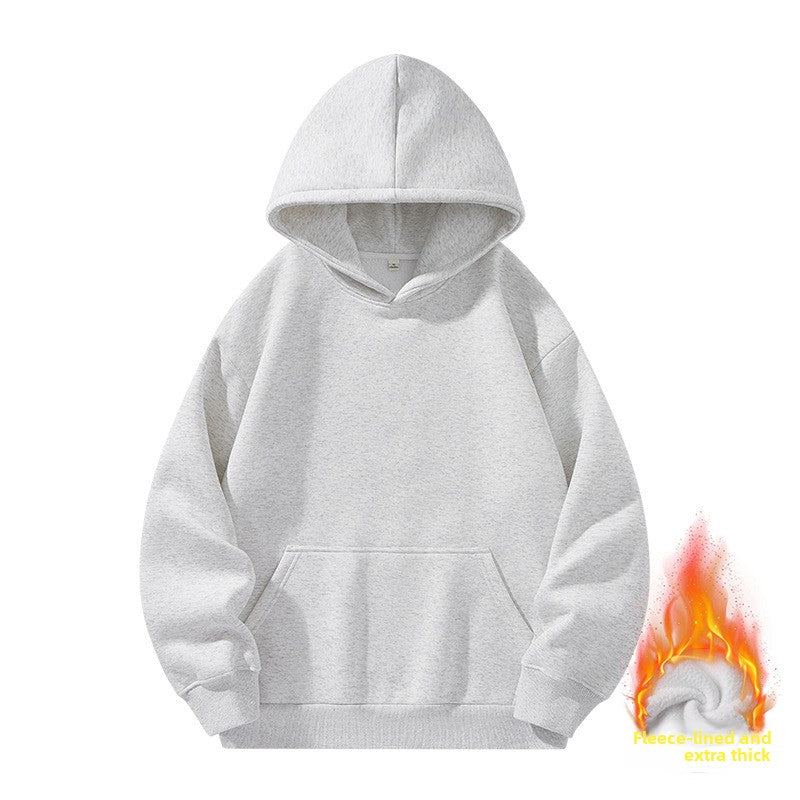 Heavyweight Fleece Lined Hooded Sweatshirt for Men and Women