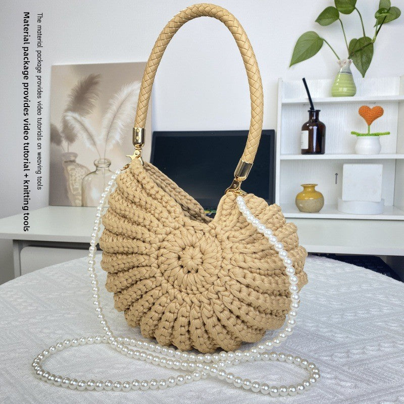 Handmade Crochet Shell Crossbody Bag