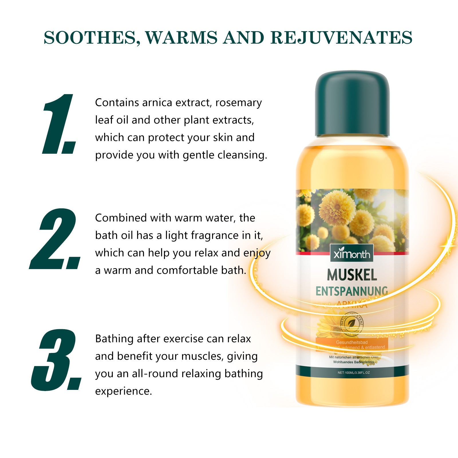 Gentle Exfoliating Moisturizing Bath Oil