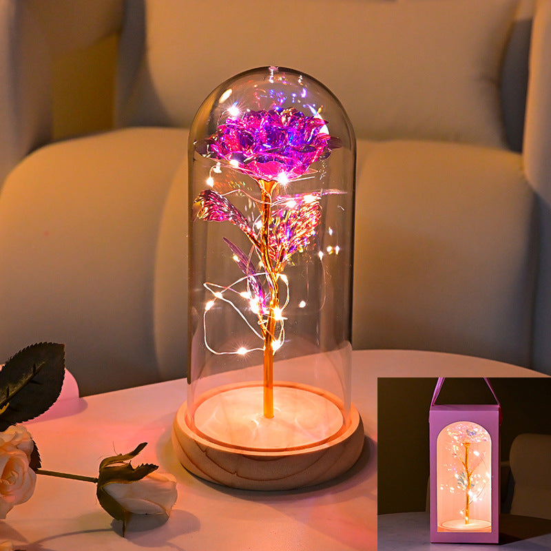 Eternal Flower Rose Gold Night Light