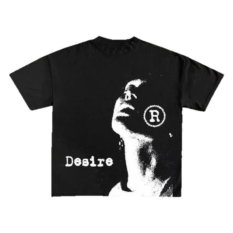 Vintage Desire Graphic Print 100% Cotton T-Shirt