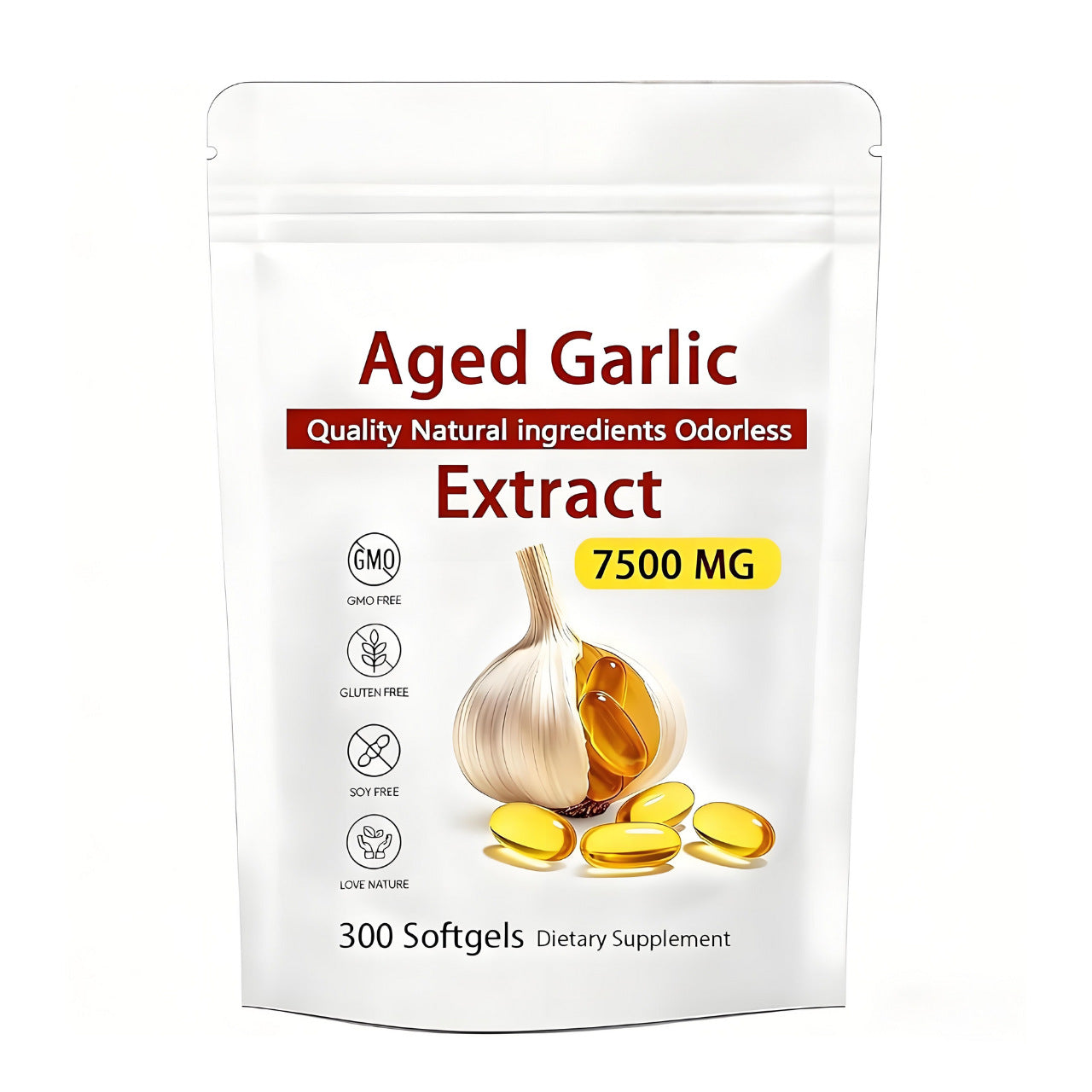 Tasteless Garlic Softgels