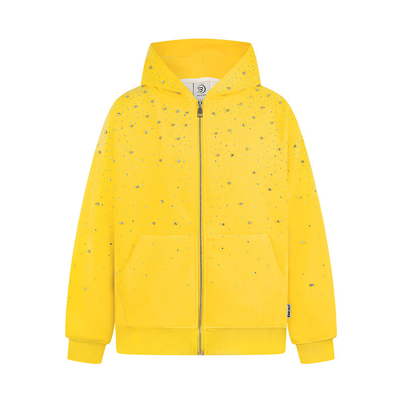 Vintage Star Glitter Hooded Sweatshirt