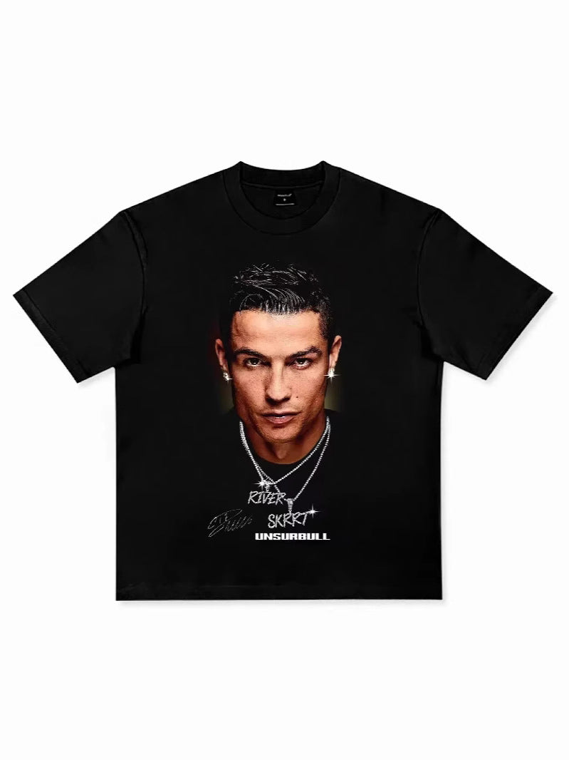 Cristiano Ronaldo Neymar Print Mens T-Shirt