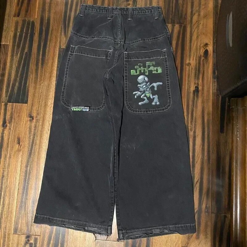 High Waist Wide Leg Cotton Jeans