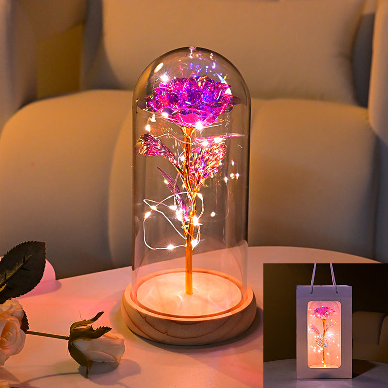 Eternal Flower Rose Gold Night Light