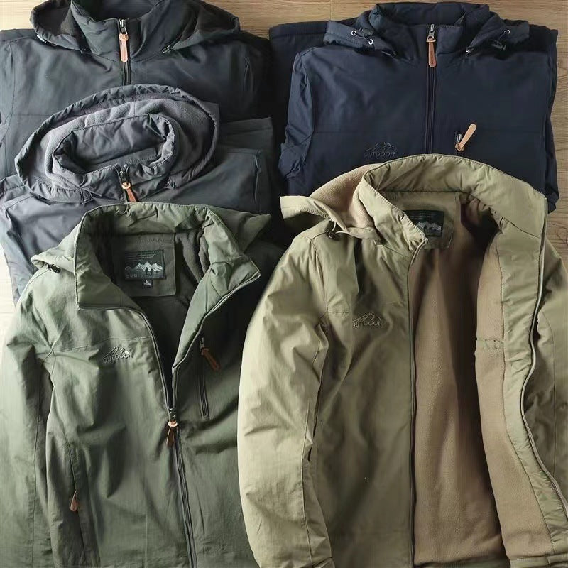 Mens Fleece Lined Outdoor Jacket